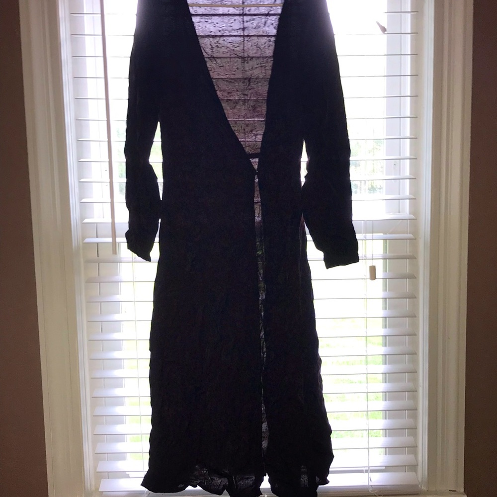 Dark purple/Burgundy above the ankle dress.